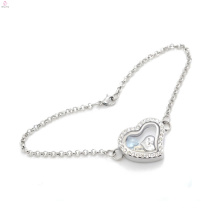 Pulseras del brazalete del locket del vidrio de la memoria de los encantos flotantes del corazón de la Feliz Navidad de la joyería de la manera